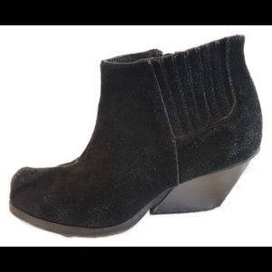 Cheap Monday black suede ankle booties sz 8